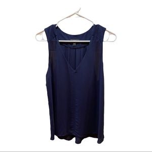 Womens j crew work blouse navy blue size 6